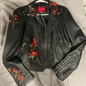 GUESS leather jacket. Only worn once in perfect condition
